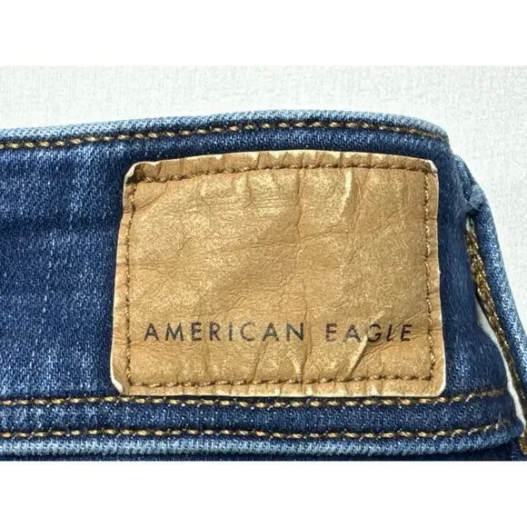 American Eagle Women's Kick Boot Blue Jeans - Size 10 Short (30x28.5) - Picture 3 of 6